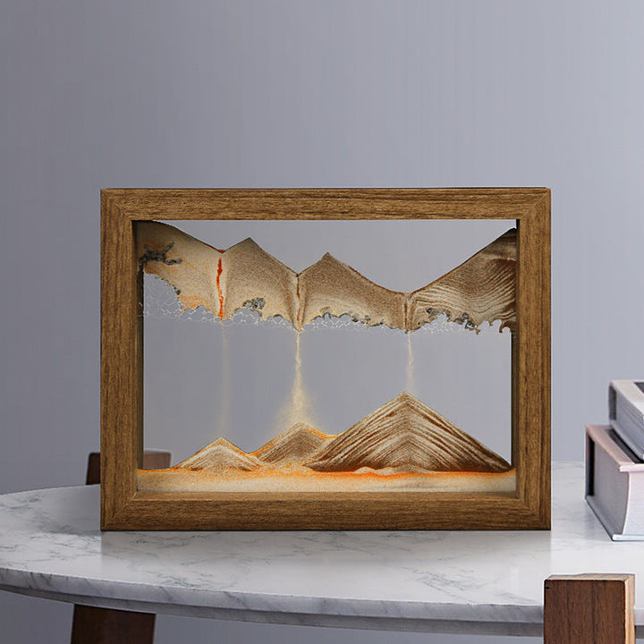 BowLift | Solid wood 3D rotating sand painting
