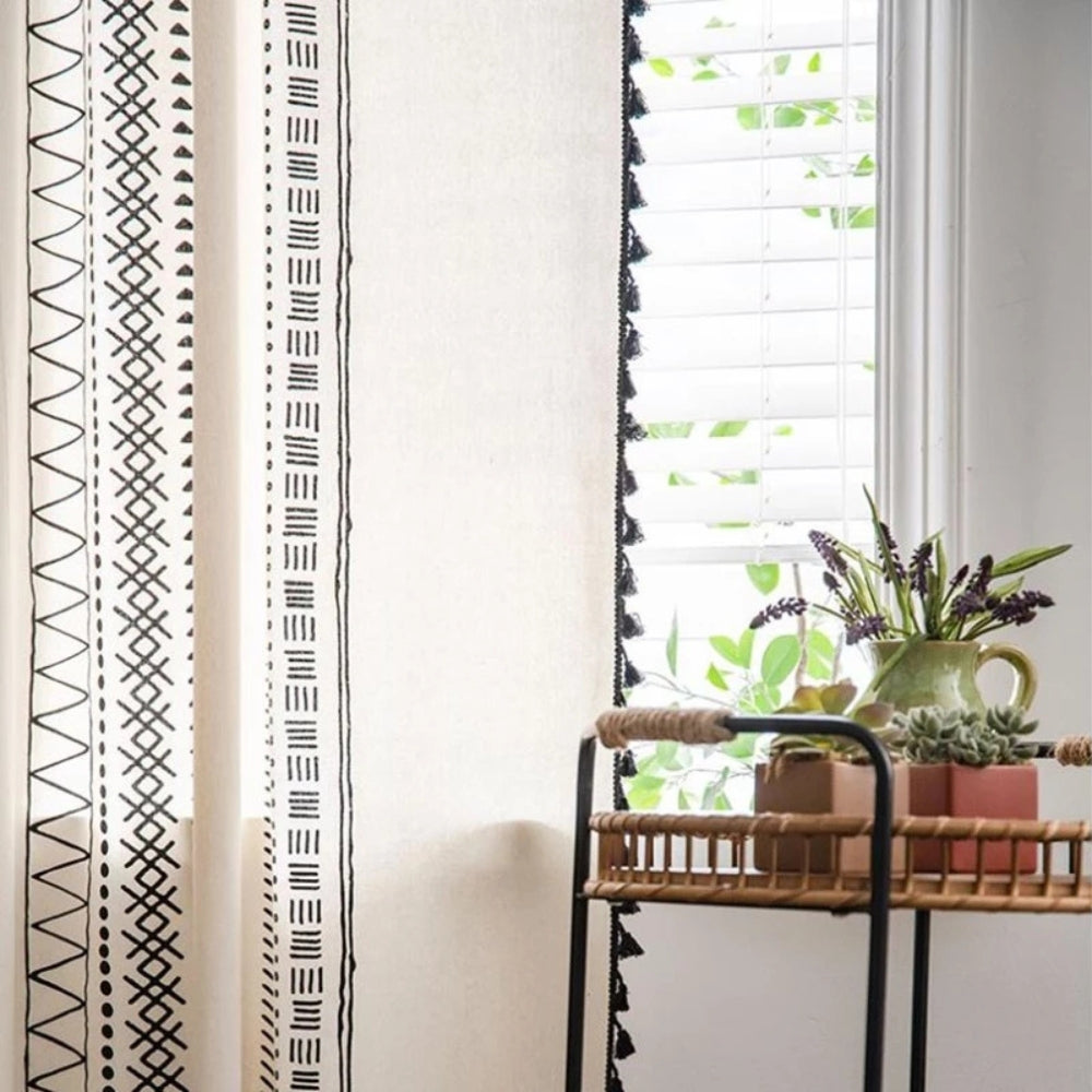 BowLift | Solstice Loom Artisan Tassel Curtain