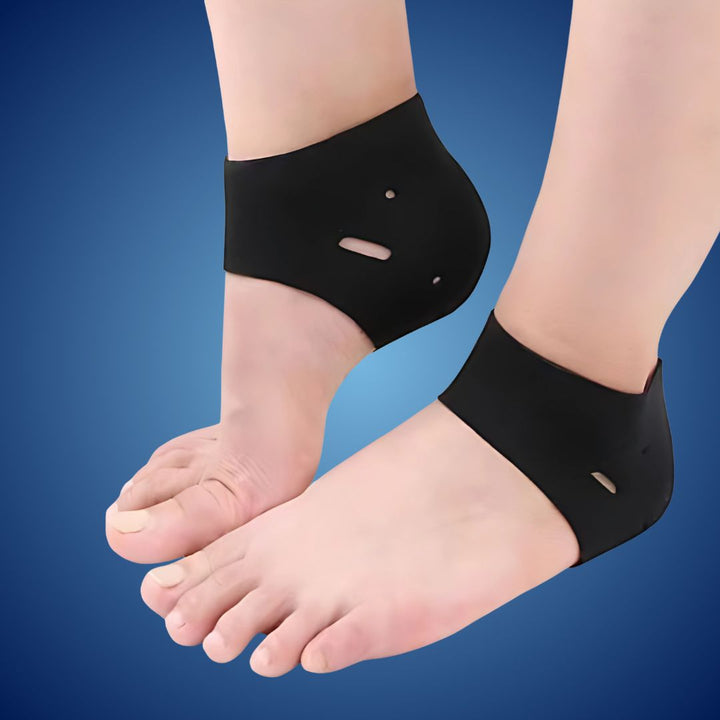 SootheSteps Heel Socks | Cushioned Support for Dry Cracked Heels - Plantar Fasciitis Relief - Ideal for Daily Use Bowlift