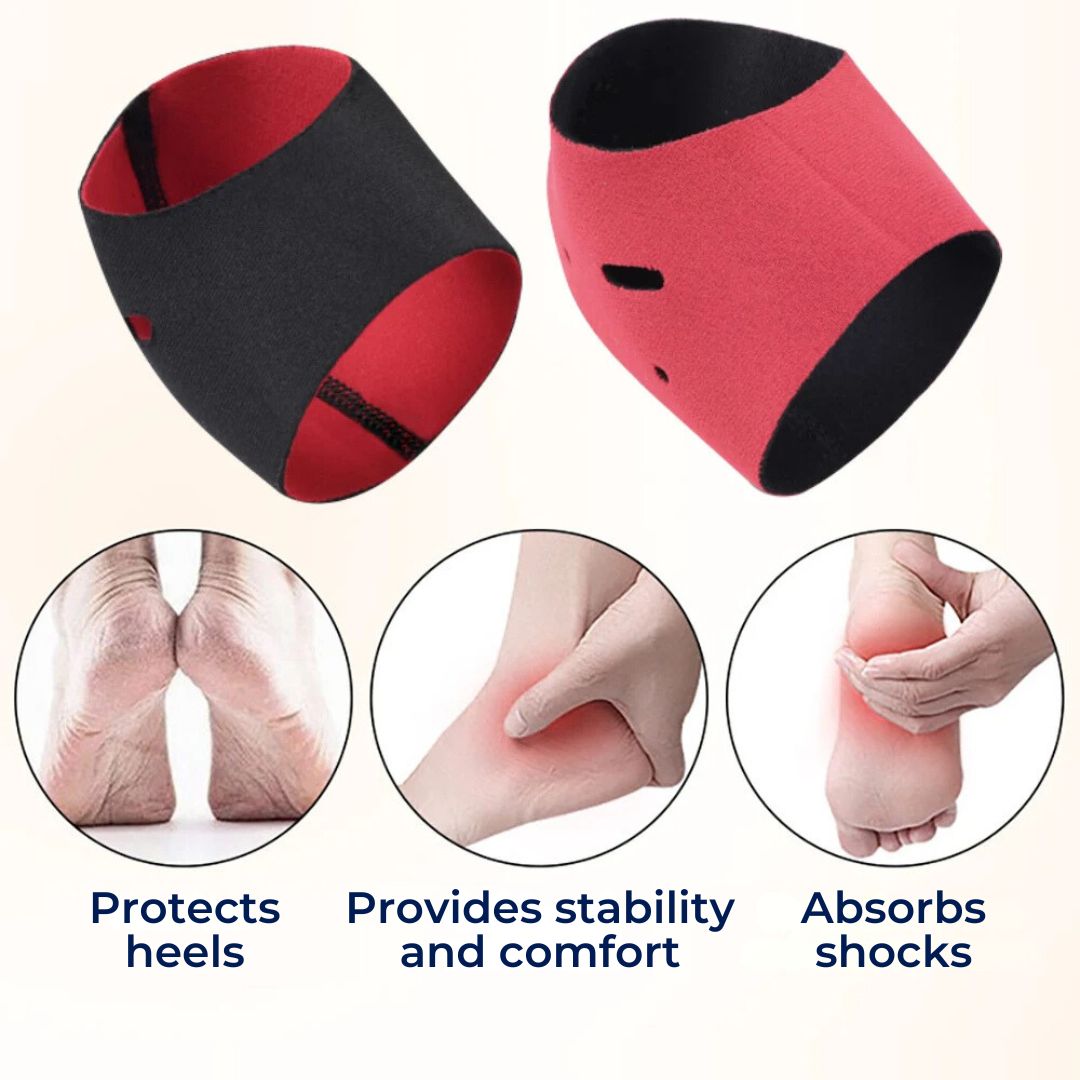 SootheSteps Heel Socks | Cushioned Support for Dry Cracked Heels - Plantar Fasciitis Relief - Ideal for Daily Use Bowlift