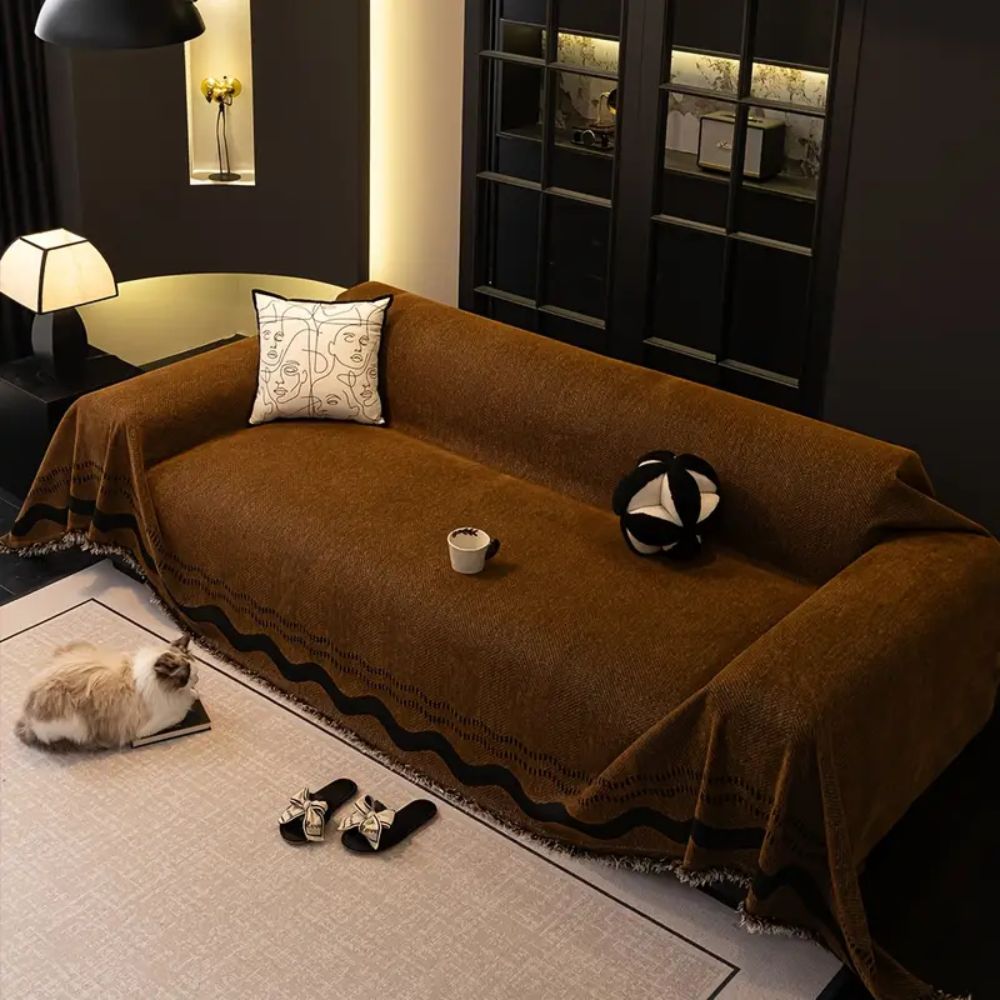 BowLift | Sora Line Tasseled Sofa Cover