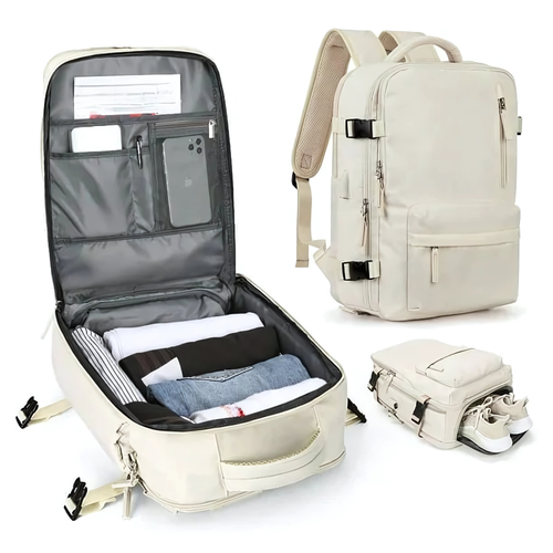 BowLift | Travel Rucksack Backpack | Large Compartments Shoe Pocket