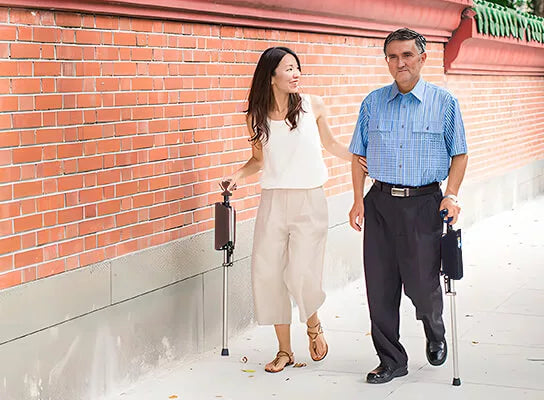 SitWalk Folding Walking Stick – Walking Stick with Sitting Function and Ergonomic Grip | Bowlift