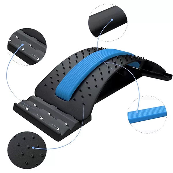 SpineEase | Adjustable back stretcher & lumbar acupressure massager for instant pain | Bowlift