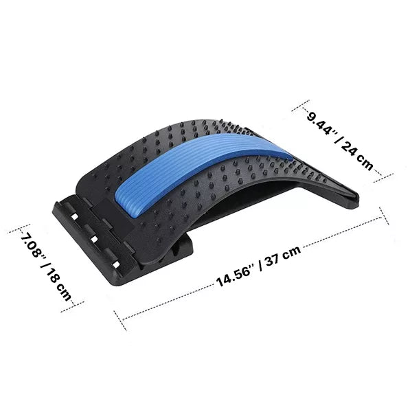 SpineEase | Adjustable back stretcher & lumbar acupressure massager for instant pain | Bowlift