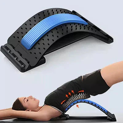 SpineEase | Adjustable back stretcher & lumbar acupressure massager for instant pain | Bowlift