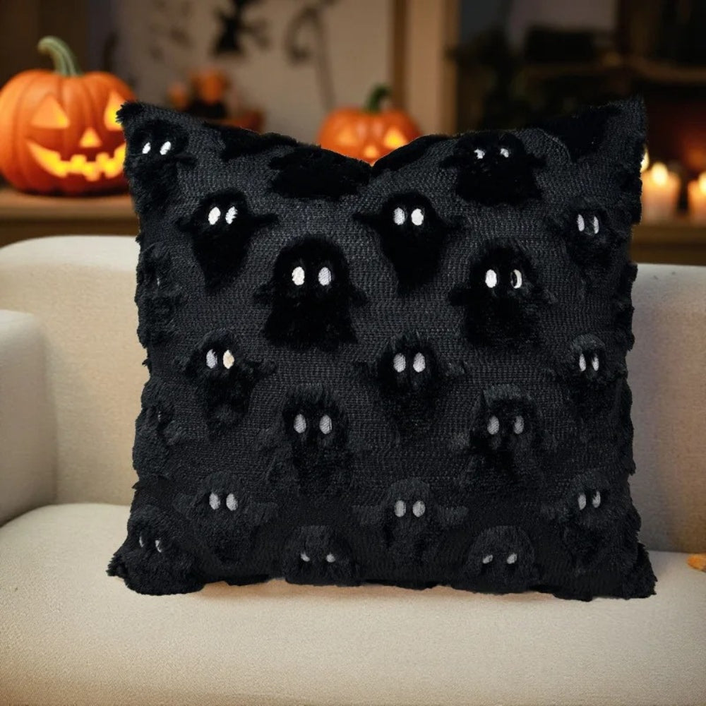 BowLift | Spooky Ghost Plush Halloween Cushion Cover