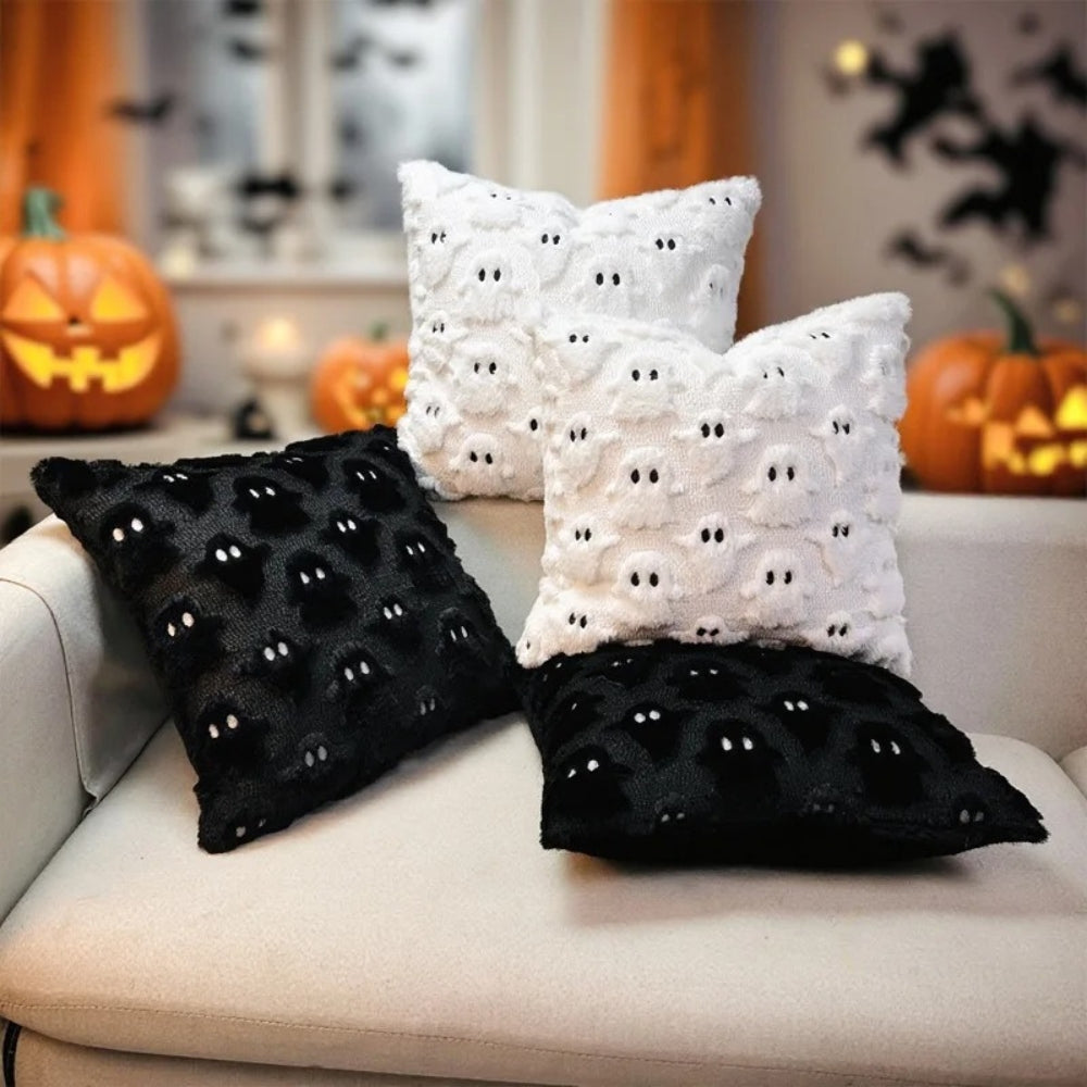BowLift | Spooky Ghost Plush Halloween Cushion Cover