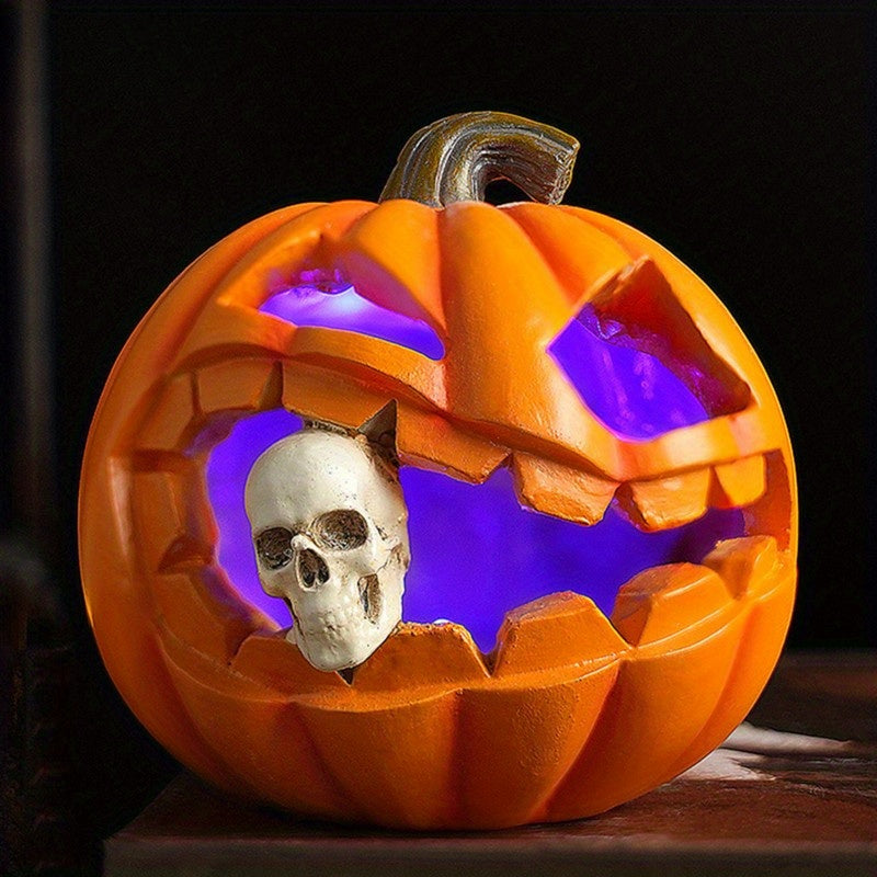 BowLift | Haunting Jack O’Lantern – Realistic Skull Halloween Prop Decoration
