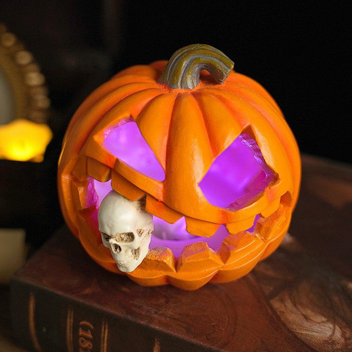BowLift | Haunting Jack O’Lantern – Realistic Skull Halloween Prop Decoration