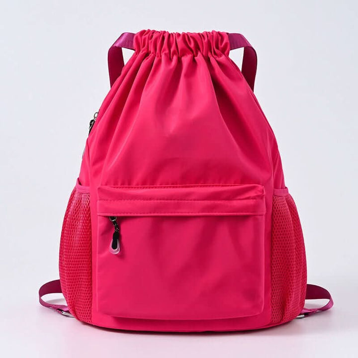 BowLift | Sporty Drawstring Backpack with Shoe Compartment & Pockets