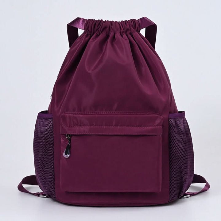 BowLift | Sporty Drawstring Backpack with Shoe Compartment & Pockets
