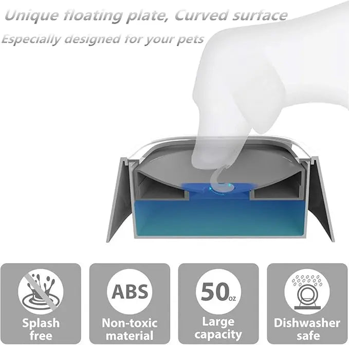BowLift | Anti-Splash Water Dispenser for Cats & Dogs – Fresh Water, Clean Floors