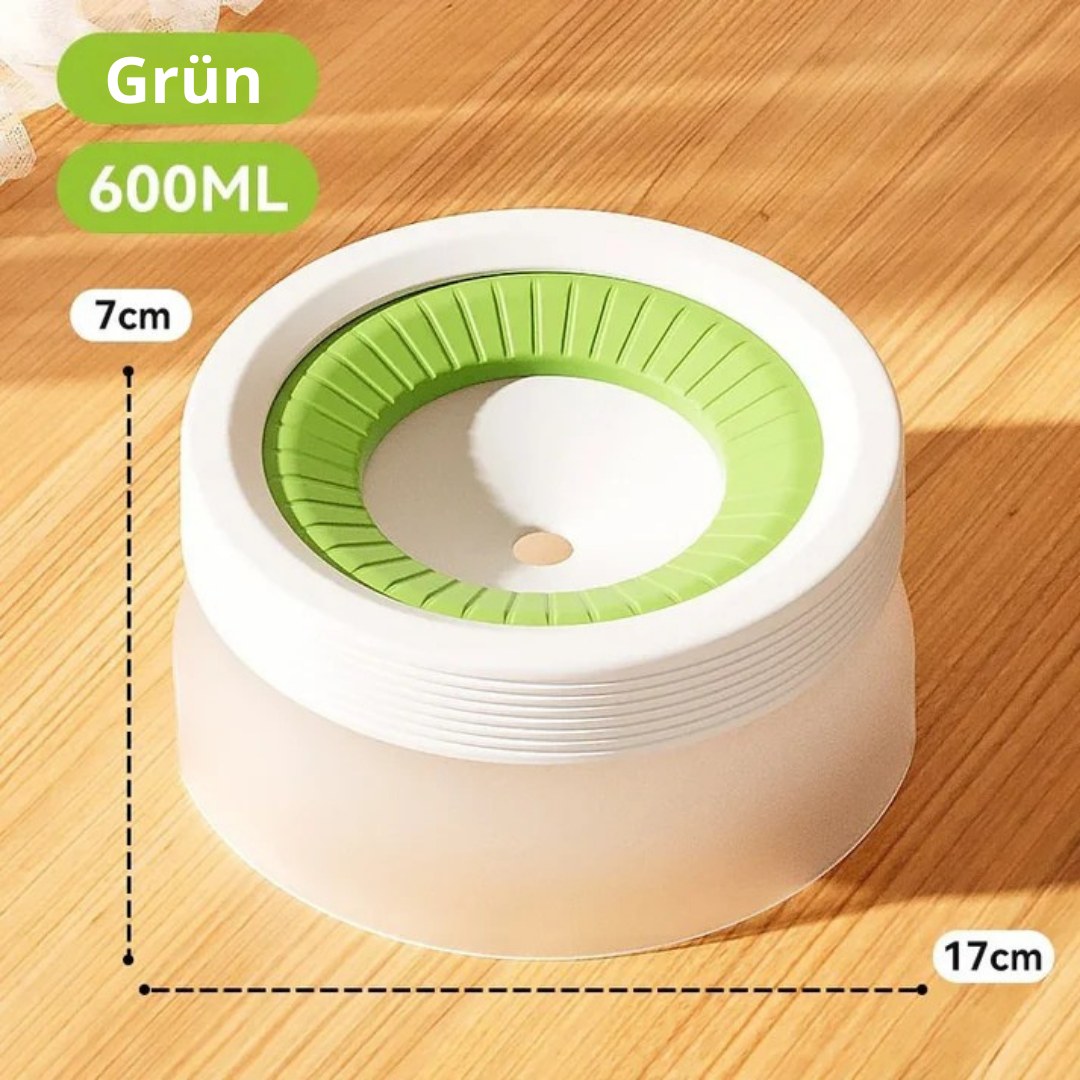 Leak-proof splash guard bowl for dogs & cats Bowlift