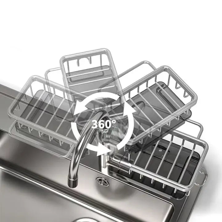 BowLift | Faucet sink organizer – stainless steel, compact and practical