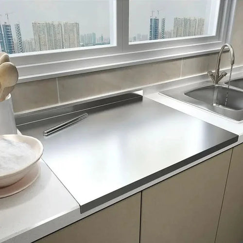 BowLift | SliceGrip Stainless Steel Cutting Board with Spill Guard