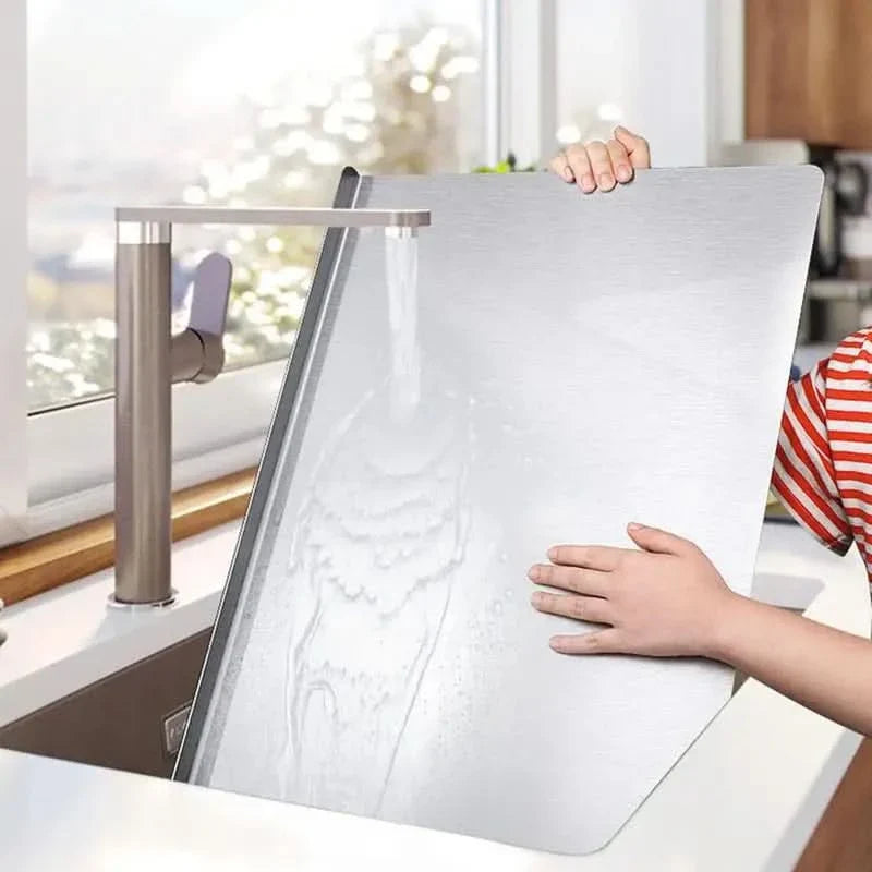 BowLift | SliceGrip Stainless Steel Cutting Board with Spill Guard