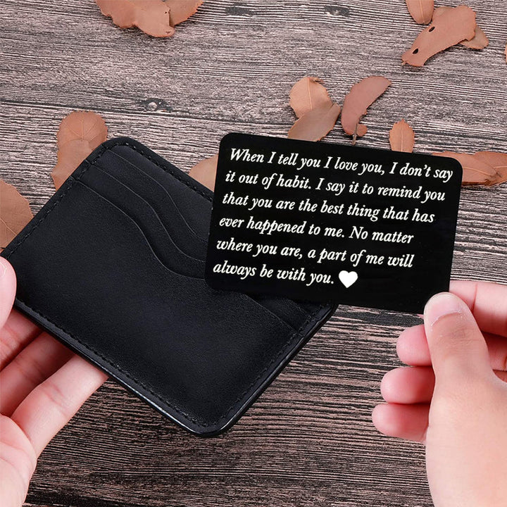 BowLift | Stainless Steel Card Lettering Gift Wallet Holder