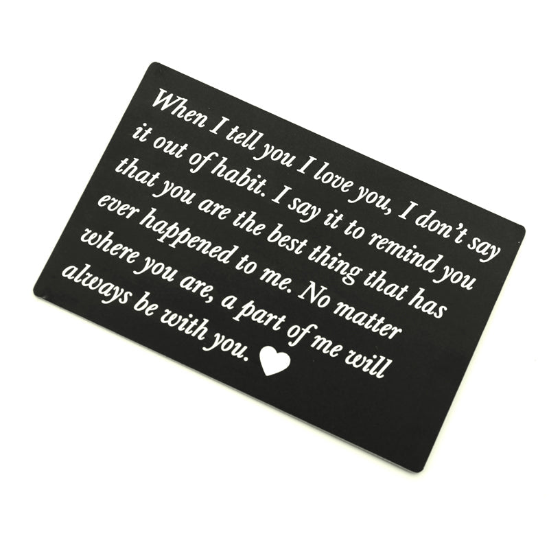 BowLift | Stainless Steel Card Lettering Gift Wallet Holder