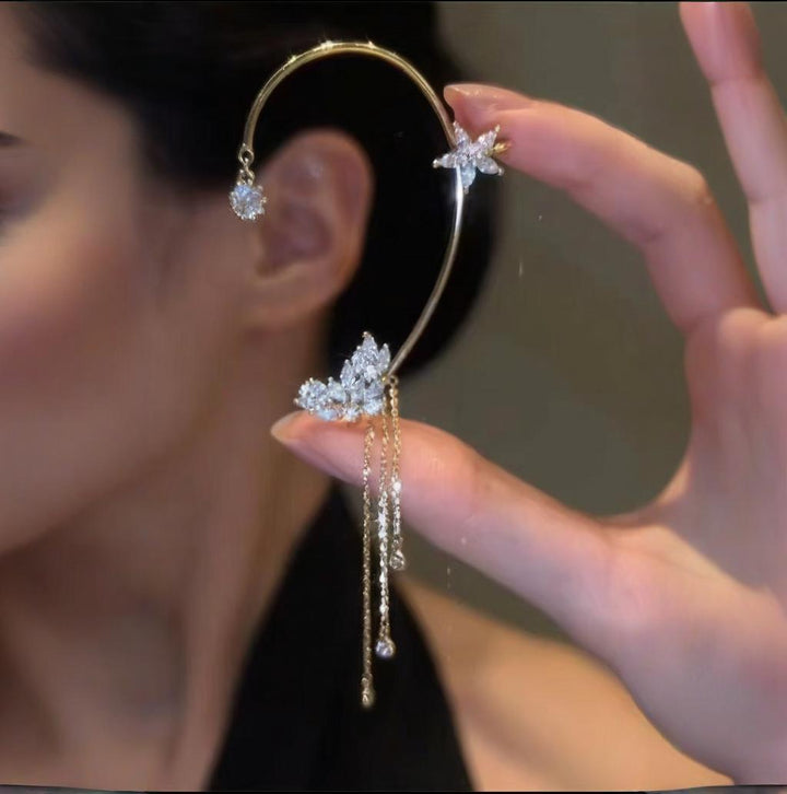 BowLift | Elegant Statement Earrings with Butterfly Design and Shimmering Zirconia