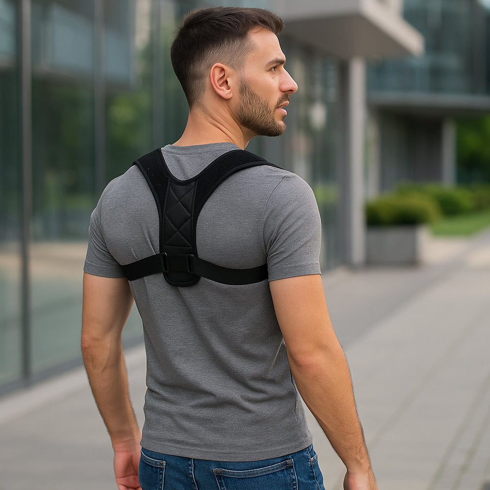 Adjustable posture-correcting back support | Bowlift