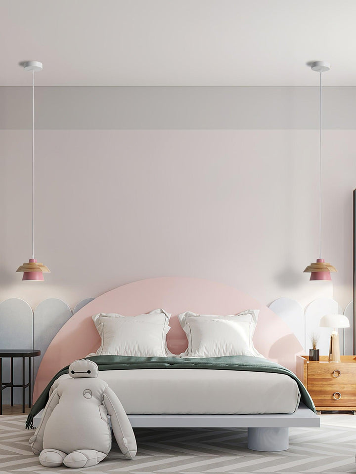BowLift | NordicMacaron Luxury Ceiling Lamp - Scandinavian Design with Wooden Finish