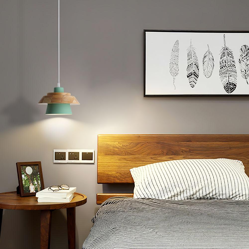 BowLift | NordicMacaron Luxury Ceiling Lamp - Scandinavian Design with Wooden Finish
