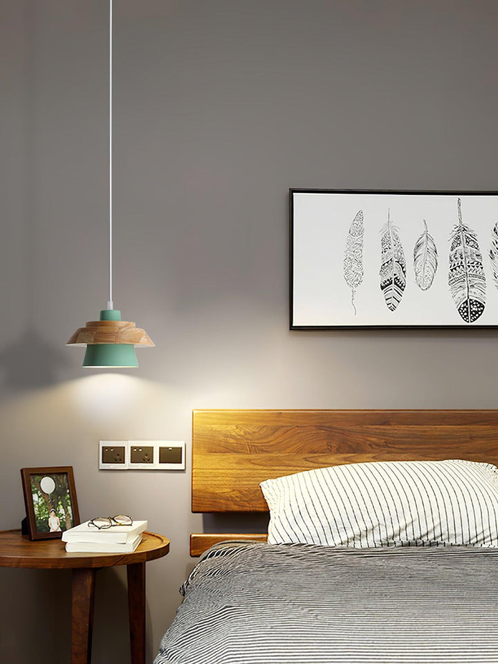BowLift | NordicMacaron Luxury Ceiling Lamp - Scandinavian Design with Wooden Finish
