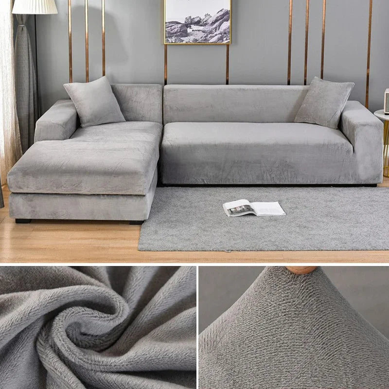 BowLift | Luxury Stretch-Velvet Sofa Cover – Stylish Protection for Any Sofa