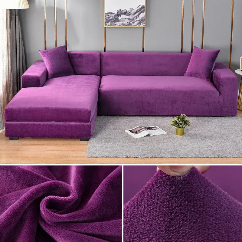 BowLift | Luxury Stretch-Velvet Sofa Cover – Stylish Protection for Any Sofa