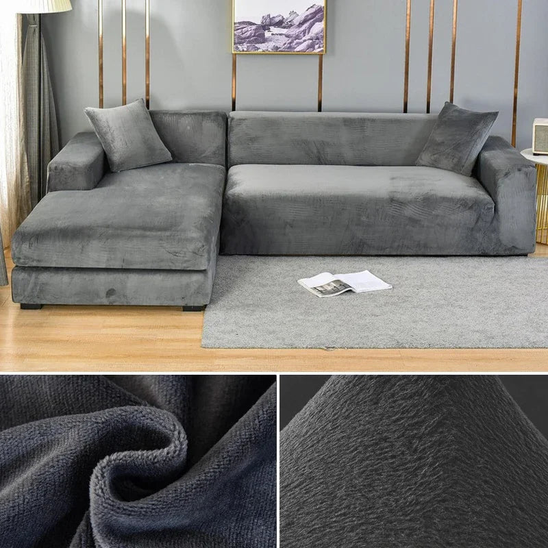 BowLift | Luxury Stretch-Velvet Sofa Cover – Stylish Protection for Any Sofa