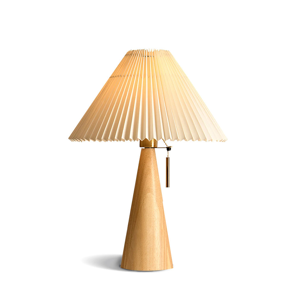 BowLift | AntiqueRadiance – Elegant Wood and Metal Table Lamp