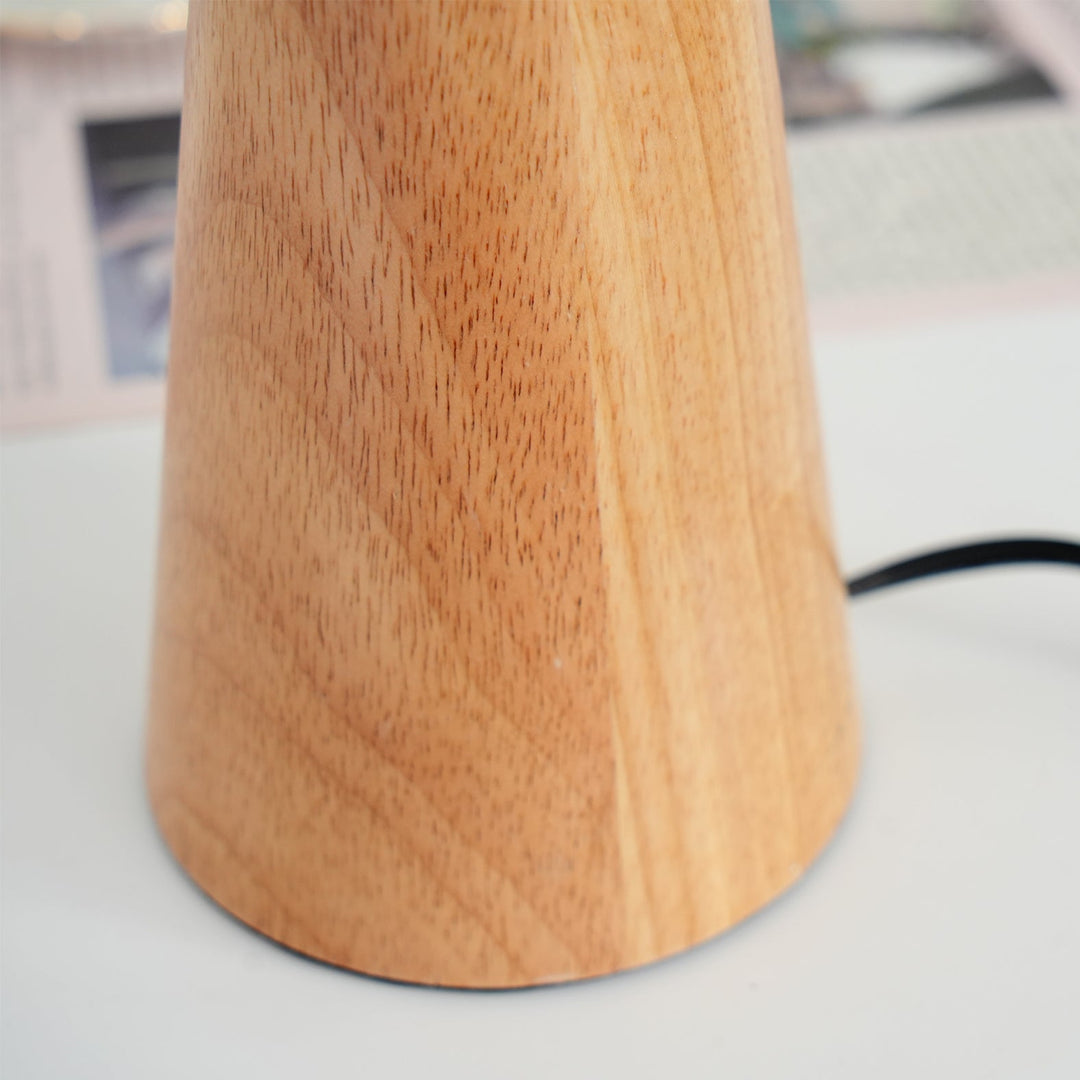 BowLift | AntiqueRadiance – Elegant Wood and Metal Table Lamp