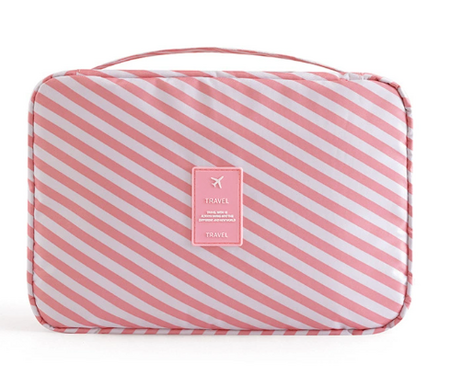 BowLift | Travique Travel Cosmetic Bag | Water Repellent & with Hook | Foldable & Padded | For Women & Men