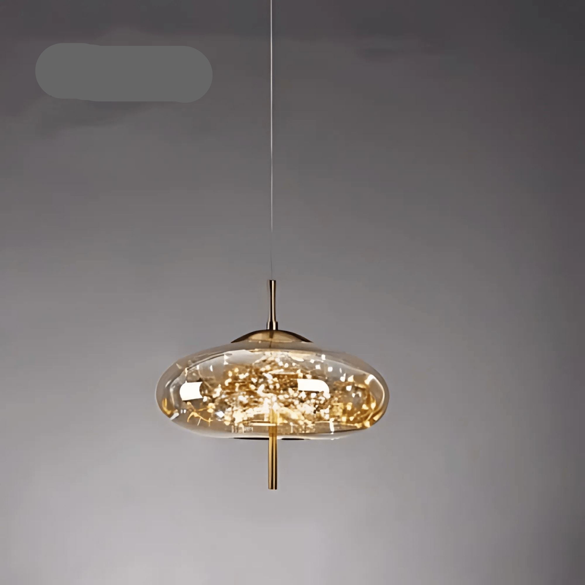 BowLift | Elegant Hanging Lamp with Glass Shade and Fairy Motif