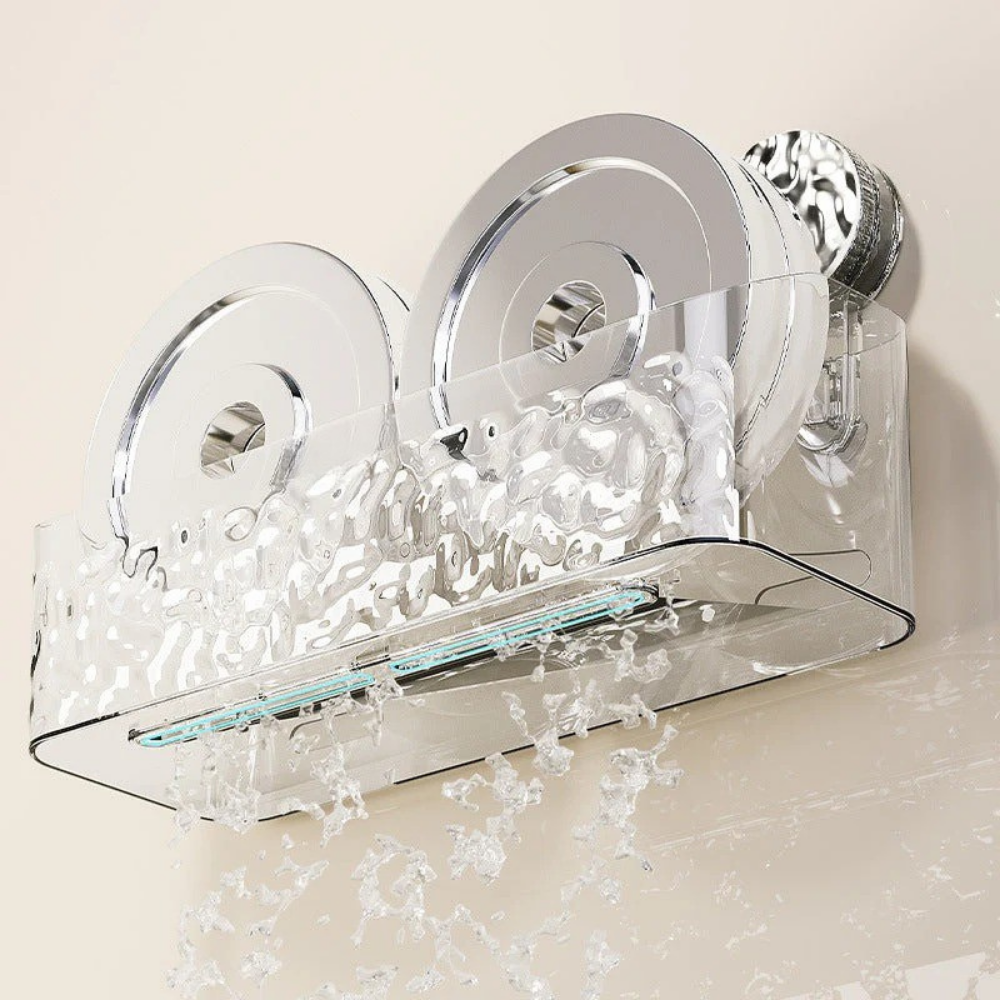 BowLift | Bathroom Wall Suction Storage Shelves