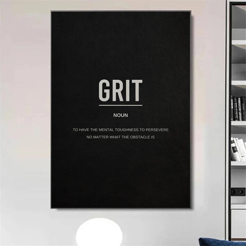 Success Definition Posters Black and White Wall Art Fine Art Canvas Prints Motivational Daily Mantra Pictures For Living Room Bedroom Study Room Wall Decor | Bowlift