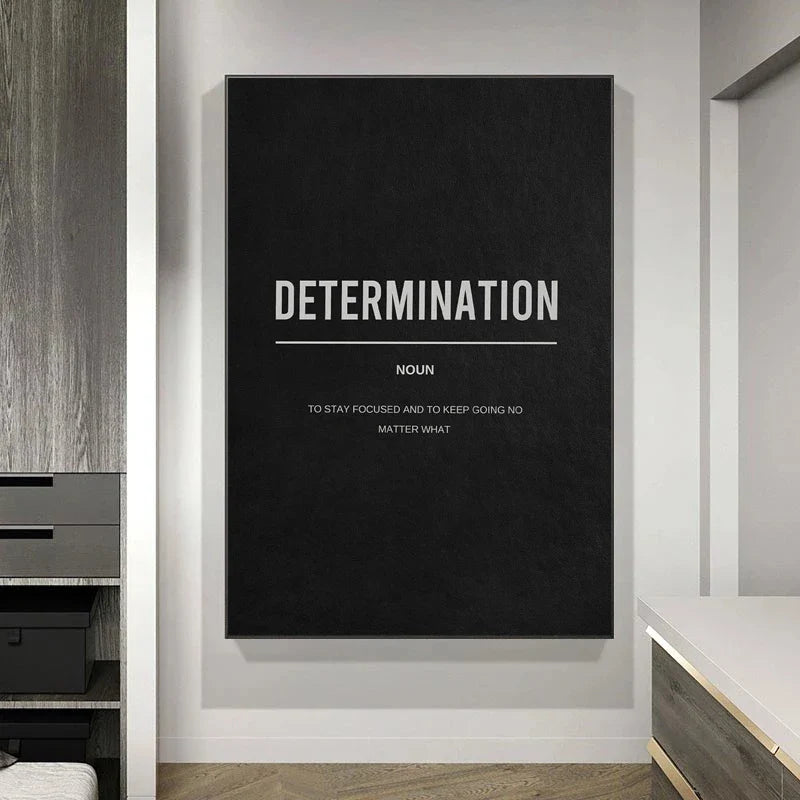 Success Definition Posters Black and White Wall Art Fine Art Canvas Prints Motivational Daily Mantra Pictures For Living Room Bedroom Study Room Wall Decor | Bowlift