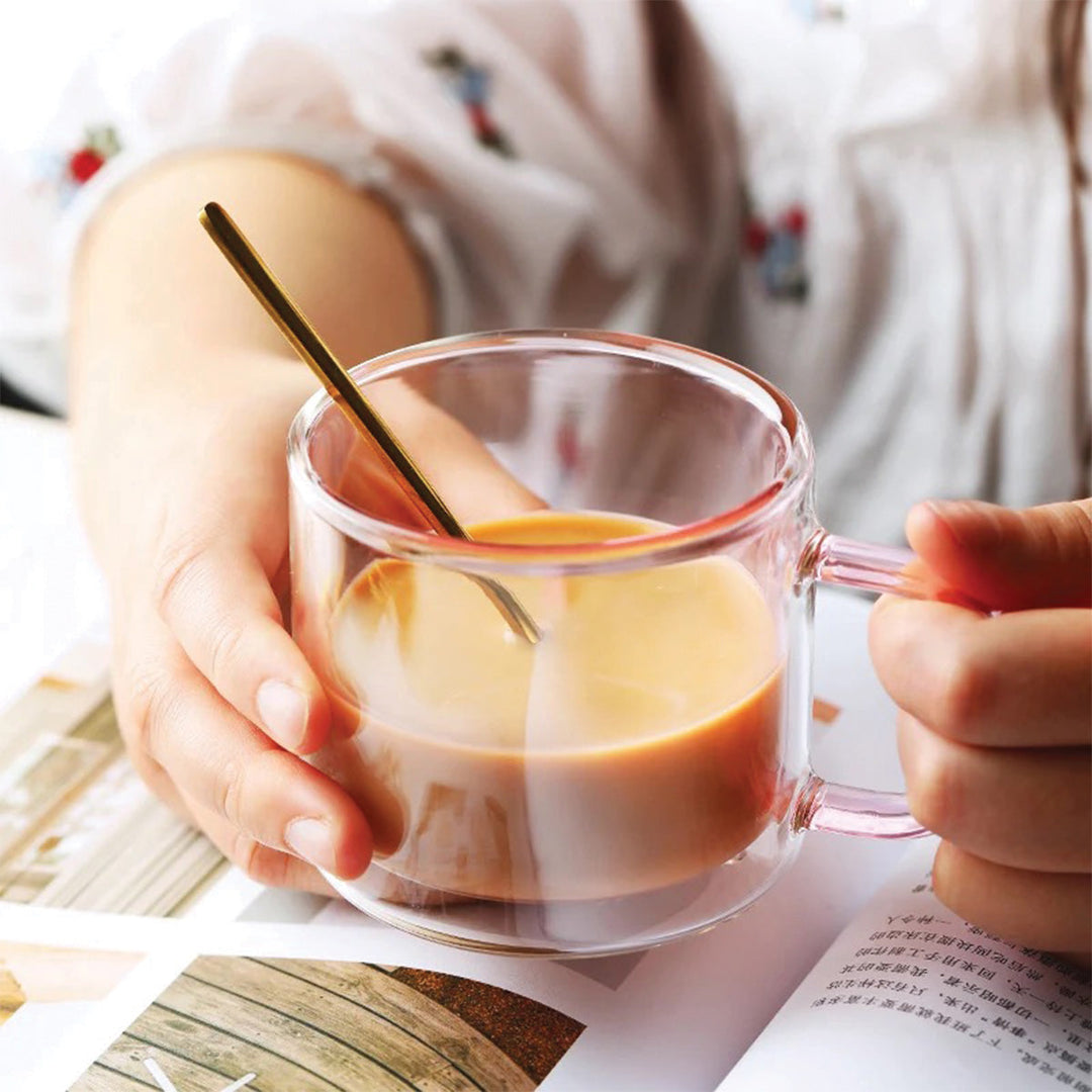 BowLift | DoublyMug | Tinted glass mug for hot beverages