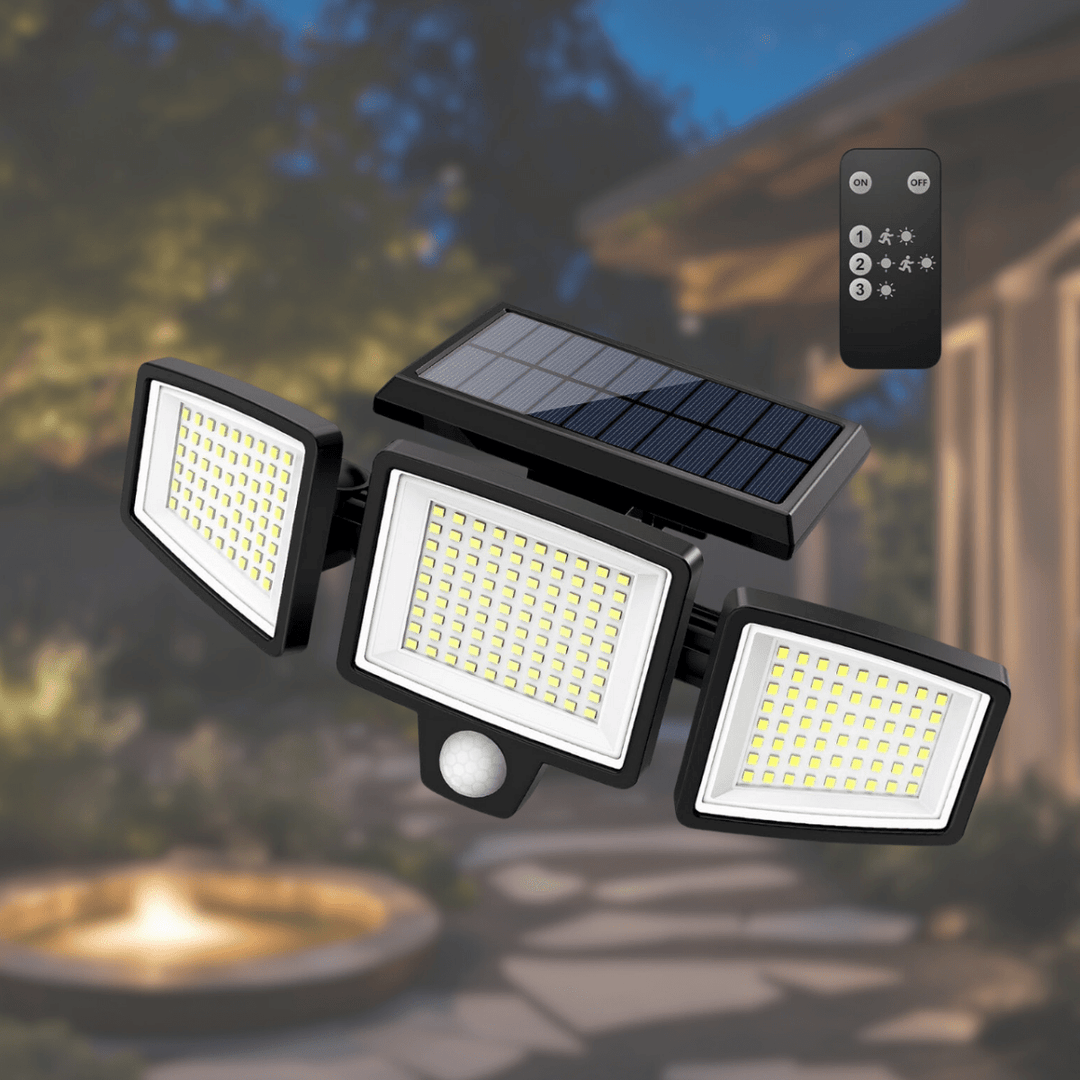 BowLift | Solar-powered LED security light with motion sensor & remote control