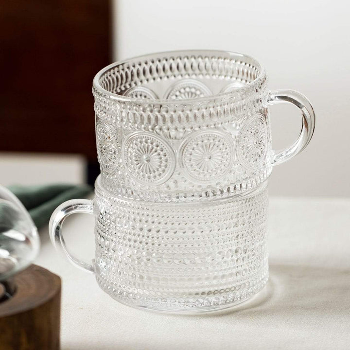 Sunflower - Golden Lines Embossed Teacup Bowlift