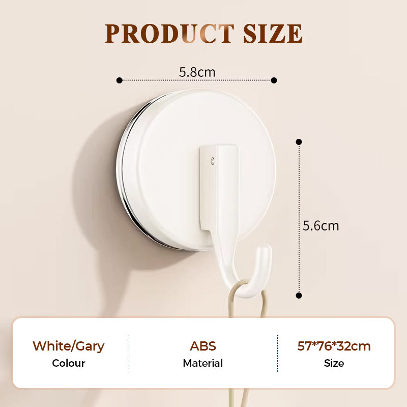 Suction cup hooks without drilling – set of 3 | Bowlift