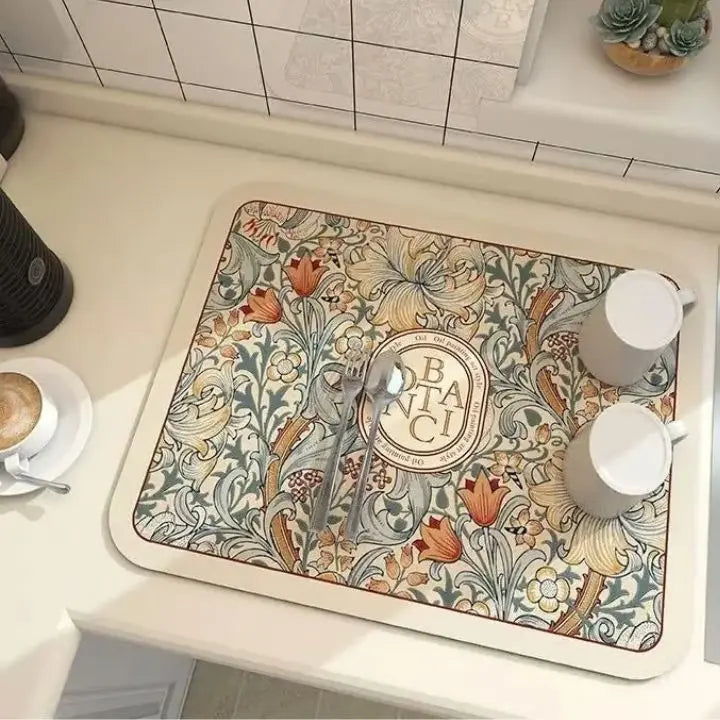 BowLift | Super Absorbent Drip Mat – Non-Slip and Quick-Drying