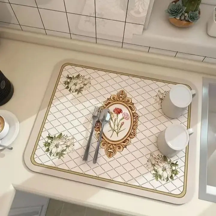 BowLift | Super Absorbent Drip Mat – Non-Slip and Quick-Drying