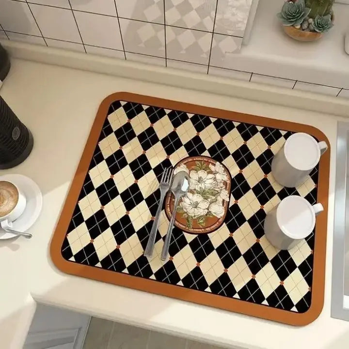 BowLift | Super Absorbent Drip Mat – Non-Slip and Quick-Drying