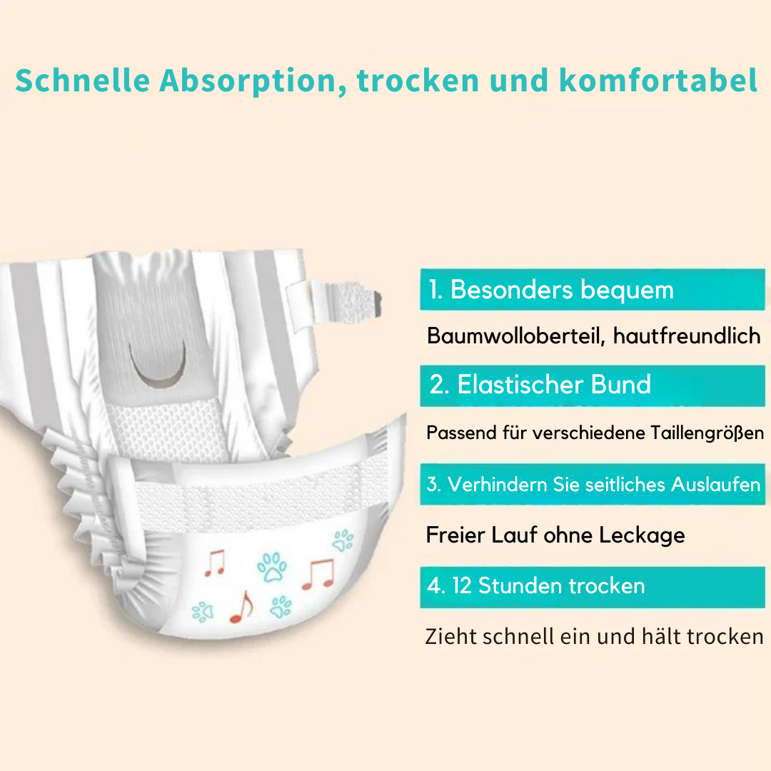 Highly absorbent disposable diapers for dogs Bowlift