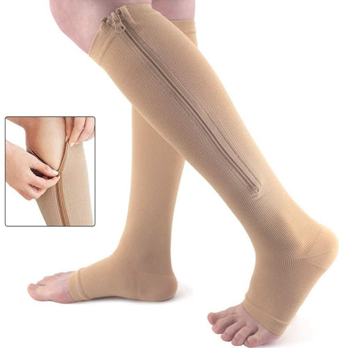 BowLift | Support stockings with zipper for tired & swollen legs