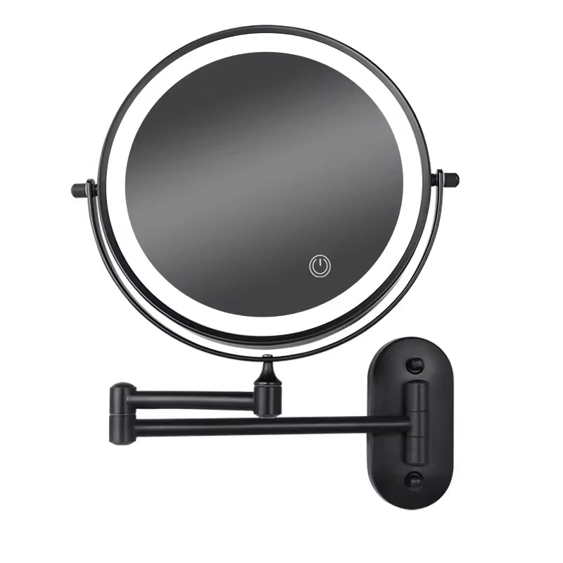 BowLift | Cosmetic Mirror VisoGlow | 3 Light Colors | 3x Magnification | Wireless & Rechargeable