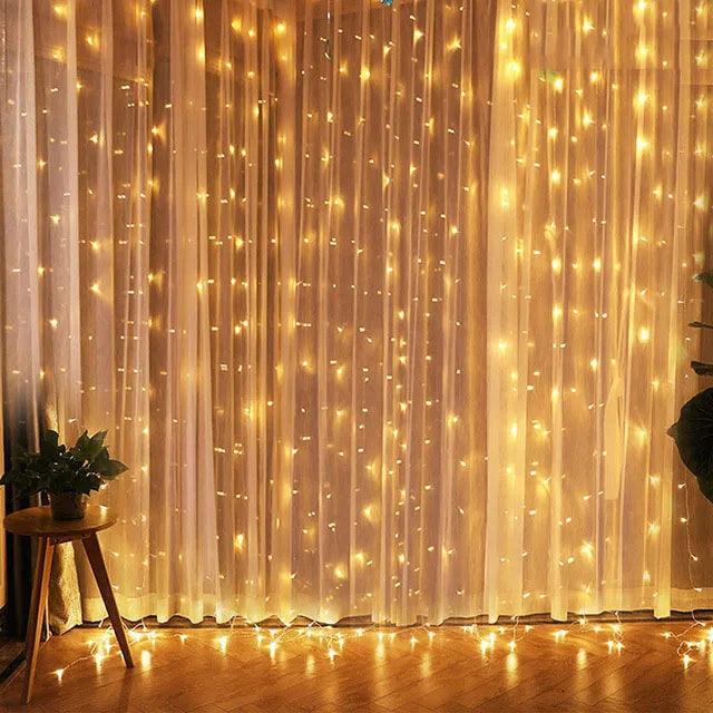 BowLift | Christmas LED Curtain Lighting with 8 Modes – Waterproof Decorations for Indoor and Outdoor for Christmas