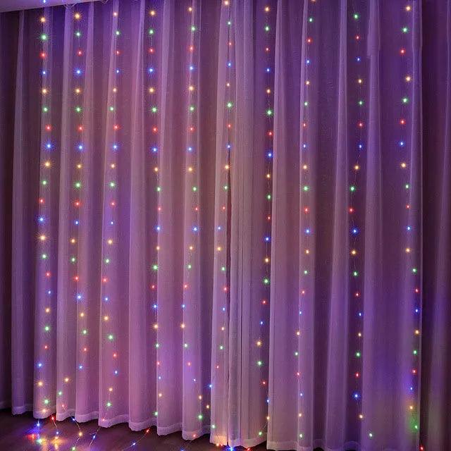BowLift | Christmas LED Curtain Lighting with 8 Modes – Waterproof Decorations for Indoor and Outdoor for Christmas